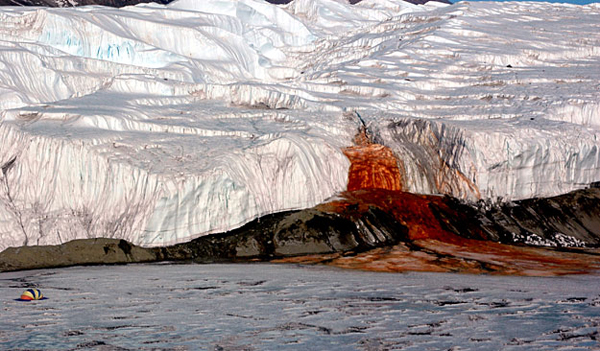 Le cascate di "sangue" dell'Antartide