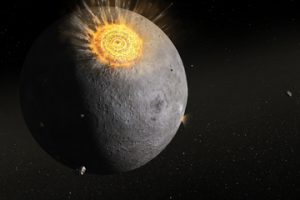 Gigantesca esplosione sulla luna 