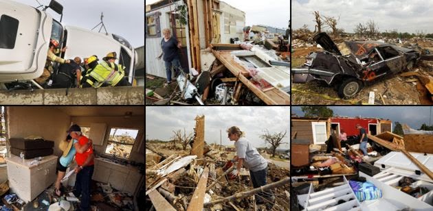 Stati Uniti sotto l'assedio dei tornado: 20 cicloni in poche ore