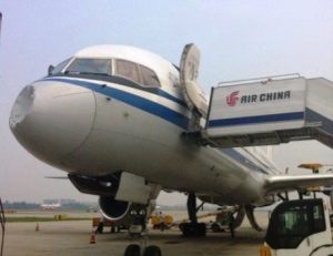 Aereo della "Air China" colpito da un UFO