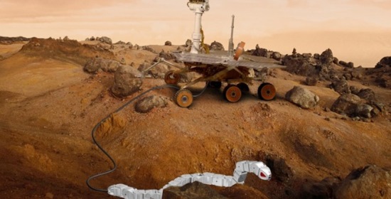 Un serpente robot su Marte in aiuto dei rover