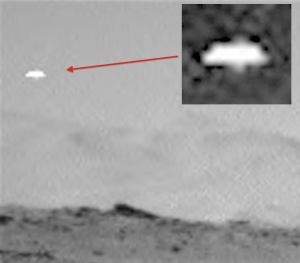 Disco volante fotografato su Marte