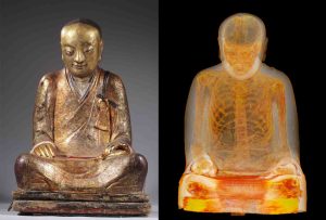 Scoperta una mummia nella statua del Buddha